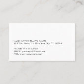 グレーミニマルシルバフェイクヘアアポイントメントクーポン 割引カード (裏面)
