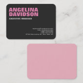 グレーミニマルモダンリスト平野スタイリッシュ 名刺 (正面/裏面)