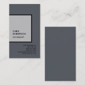 グレーミニマルユニークスモダンシンプル平野 名刺 (正面/裏面)
