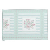 グレーミントグリーン赤面ポジス 枕カバー (正面右)