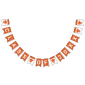 グレームオレンジキャップシンプルクラスのプラス年 バンティングフラッグ (全)