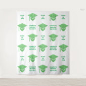 グレームグリーンキャップシックパーティー自撮りフォトブース タペストリー (正面)