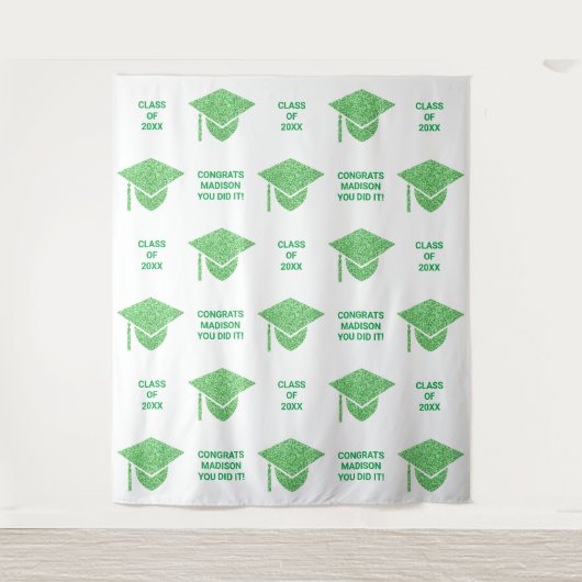 グレームグリーンキャップシックパーティー自撮りフォトブース タペストリー (正面)