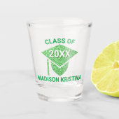 グレームグリーンキャップシパーソナライズされたックエレガント ショットグラス (正面)