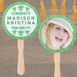 グレームグリーンキャップシンプルエレガント写真 ハンドファン