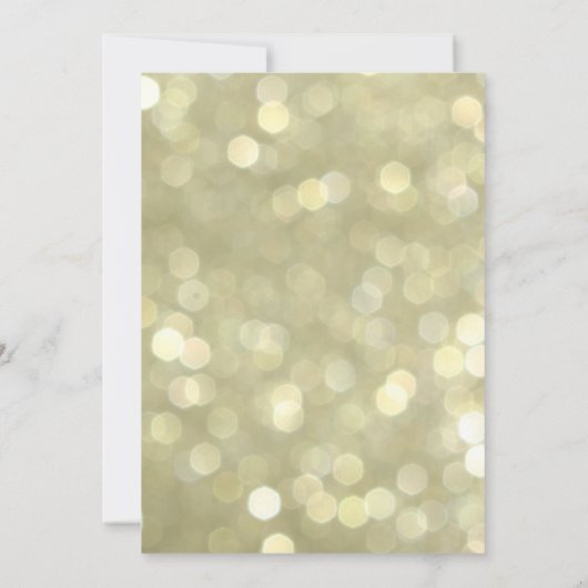 グレームブラックキャットオンハロウィーン金ゴールド衣装パーティー 招待状 (裏面)