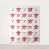 グレームレッドキャップシックパーティー自撮りフォトブース タペストリー (正面)