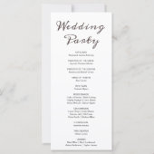 グレームーンフェイズホワイト結婚式 プログラム (裏面)