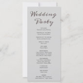 グレームーンフェイズライトグレー結婚式 プログラム (裏面)