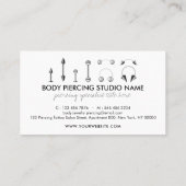 グレーメタリックブラック体ピアシング ロイヤリティカード (裏面)