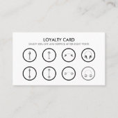 グレーメタリックブラック体ピアシング ロイヤリティカード (正面)