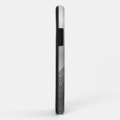 グレーメタリックルックジオメトリックメタルマッシュパターン3 Case-Mate iPhoneケース (裏面/右)