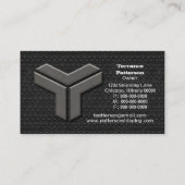 グレーメタルグランジ名刺 名刺 (裏面)