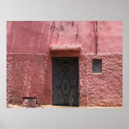 グレーメタルドアフレーム ポスター (正面)