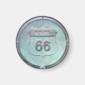 グレーメタルルート66プラーク マグネット (正面)