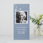 グレーメモリアル祈りの言葉カード葬儀ブックマーク (スタンド正面)