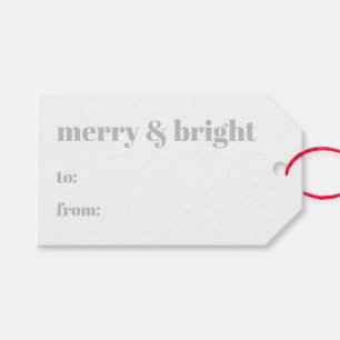 グレーメリーの白いクリスマスから明るいモダンへ ギフトタグ