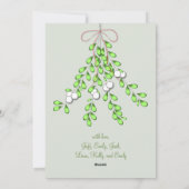 グレーメリーのMistletoe両面フォトカード シーズンカード (裏面)