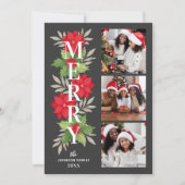 グレーメリークリスマスフローラ3写真 シーズンカード (正面)