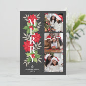 グレーメリークリスマスフローラ3写真 シーズンカード (スタンド正面)