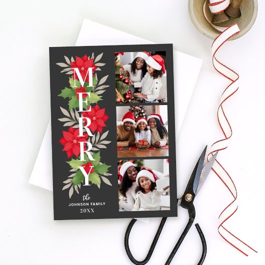 グレーメリークリスマスフローラ3写真 シーズンカード