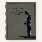 グレーメンズロス悲嘆ジャーナルペンインクノート ノートブック (正面)