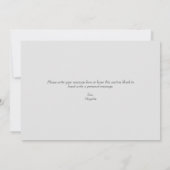 グレーモダンとネイビーブルー30歳の誕生日 カード (裏面)