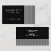 グレーモダンとブラックのデザイン 名刺 (正面/裏面)
