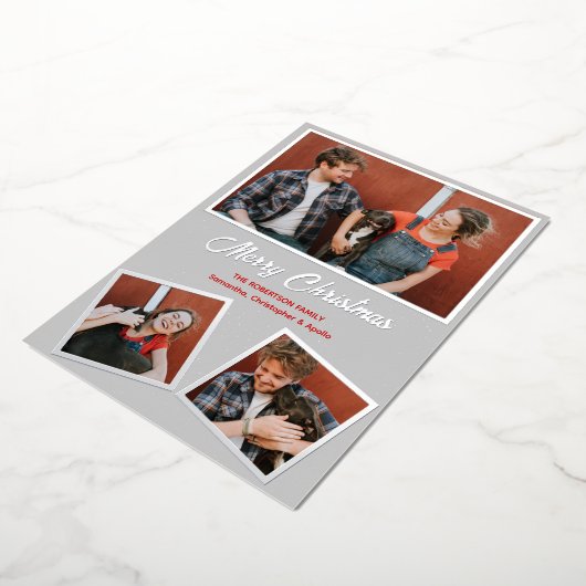 グレーモダンとレッドドッグのピットブル挨拶 箔シーズンカード (回転した状態)