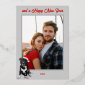 グレーモダンとレッドドッグのピットブル挨拶 箔シーズンカード (裏面)