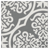 グレーモダンと白の幾何学模様 ファブリック (クローズアップ)