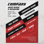 グレーモダンと赤のフラ車のイ チラシ (裏面)