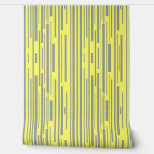 グレーモダンと黄色のパタストライプーン 壁紙 (ほどく)