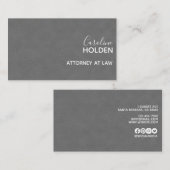 グレーモダンのすり革のテクスチャプロフェッショナル 名刺 (正面/裏面)