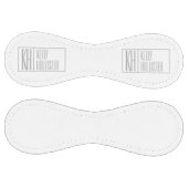 グレーモダンのイニシャルと名前のロゴ ソフトボール (パネル)