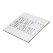 グレーモダンのイニシャルと名前のロゴ タイル (側面)