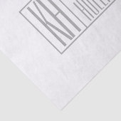 グレーモダンのイニシャルと名前のロゴ 薄葉紙 (詳細)