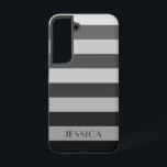 グレーモダンのストライプパターン名 SAMSUNG GALAXY S22ケース<br><div class="desc">グレーモダンストライプのパターン名サムスンギャラクシーS22ケース。</div>