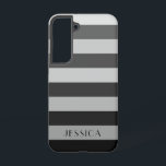 グレーモダンのストライプパターン名 SAMSUNG GALAXY S22ケース<br><div class="desc">グレーモダンストライプのパターン名サムスンギャラクシーS22ケース。</div>