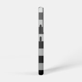 グレーモダンのストライプパターン名 SAMSUNG GALAXYケース (右側面)