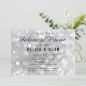グレーモダンのリハ結婚ーサルディナー招待状 招待状 (スタンド正面)