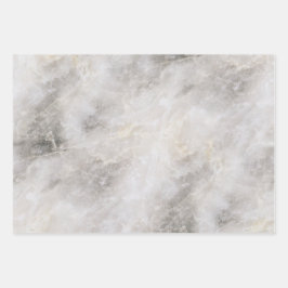 グレーモダンの大理石パターン ラッピングペーパーシート