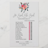 グレーモダンの「結婚単語検索」ゲーム チラシ (正面)