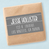 グレーモダンはっきりしたとホワイト ラベル