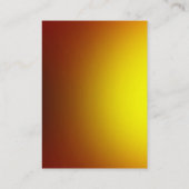 グレーモダンイエロースクリプトのモノグラム名刺 名刺 (裏面)