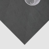 グレーモダンウォーターミニマルカラーモノグラムイニシャル 薄葉紙 (詳細)