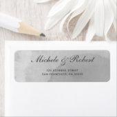 グレーモダンウォーター色住所 シール (インサイチュ)