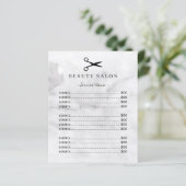 グレーモダンウォーター色洗浄サロンサービスメニュー (スタンド正面)