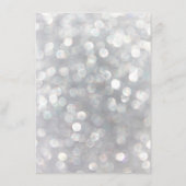 グレーモダンエレガントなウェディングゲスト情報カード エンクロージャーカード (裏面)