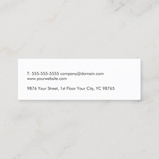 グレーモダンエレガントブルー回路コンピュータの修復 スキニー名刺 (裏面)